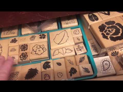Craft room Organization - How I store my wooden stamps | dearjuliejulie