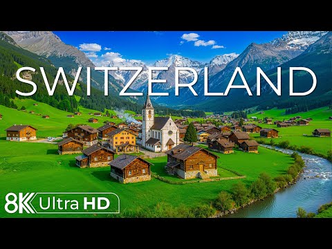 Switzerland 8K | Majestic Alps, Crystal Lakes & Peaceful Mountain Serenity | Nature’s Jewel