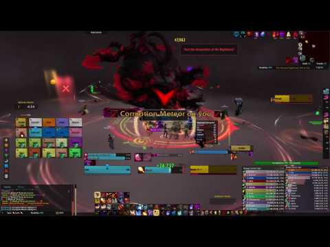 Enraged Synergy Mythic Xavius kill - shit Mage PoV