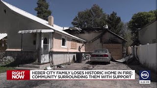Heber community helps family that lost historic heirloom home in fire