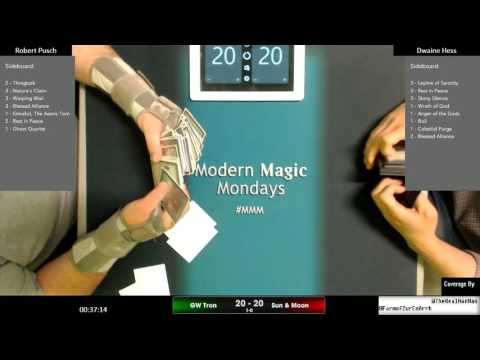 Modern Magic Mondays 3/20 Round 3 GW Tron vs Sun & Moon