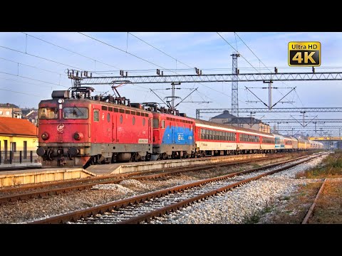 4K CABVIEW Niš - Beograd -- Agency train 13154 Optima Express -- Central Serbian main railway line