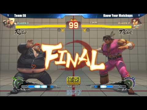 SSF4 AE2012 Team EG vs KnowYourMatchups - Winter Brawl 7 Team Tournament