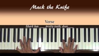 Mack the Knife Piano Tutorial
