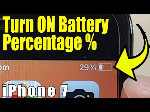 How to Turn On/Off Battery Percentage % on iPhone 7 - iOS 15.7