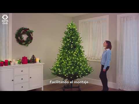 thumbnail video image 2 of Árbol de Navidad Artificial Member's Mark  Grow & Stow con Luces LED 2.74 m, 2 of 7
