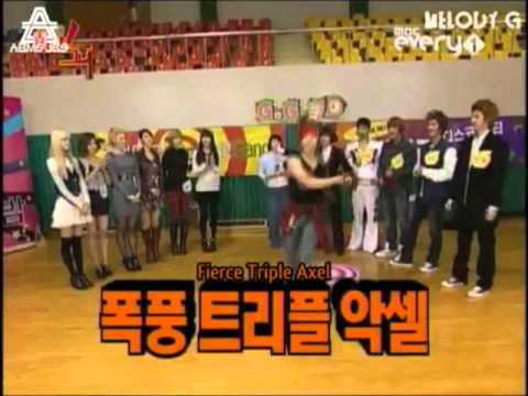 MBLAQ with after school idol army lee joon dancing too like a virgin