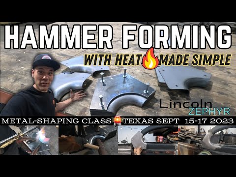 HOW TO Make a SIMPLE Steel Plate HAMMER FORM - Door Corners on 1939 Lincoln ZEPHYR Chopped Coupe