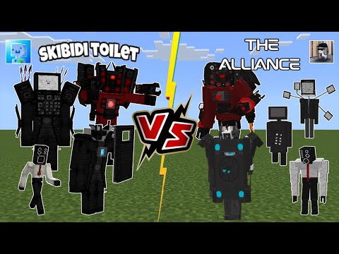 CoolFire Gaming - Skibidi Toilet Heroes [ICEy] VS The Alliance [Telur Man] Minecraft PE