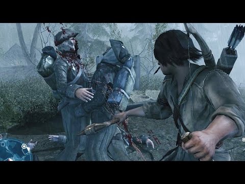 Assassin's Creed 3 Young Connor's Brutal Fight & Hunting Free Roam