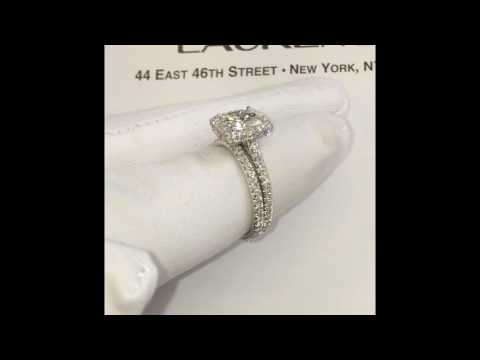1.52 ct Cushion Cut Diamond Halo Engagement Ring