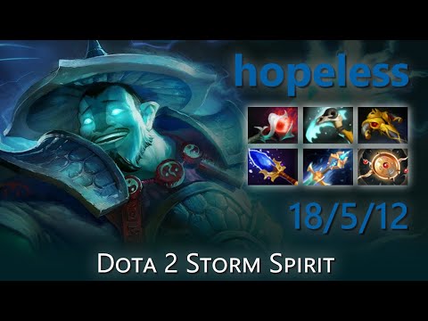 [Top 42 OpenDota Storm Spirit] "hopeless" 18/5/12 | Dota 2 Storm Spirit highlights