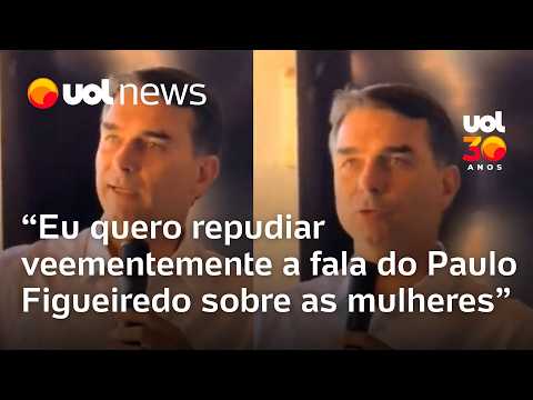 Flávio Bolsonaro repudia falas de Paulo Figueiredo sobre mulheres; influenciador reage