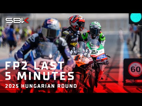 The LAST 5 minutes of FP2 at Balaton Park  🔥 | 2025 #HungarianWorldSBK 🇭🇺