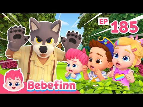 🐺The Wolf Is Coming! Run AwayㅣEP185ㅣLet’s Play in the WoodsㅣSong for KidsㅣBebefinn Nursery Rhymes