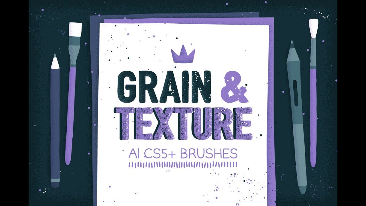 Grain & Texture Brushes Stock Graphics Download