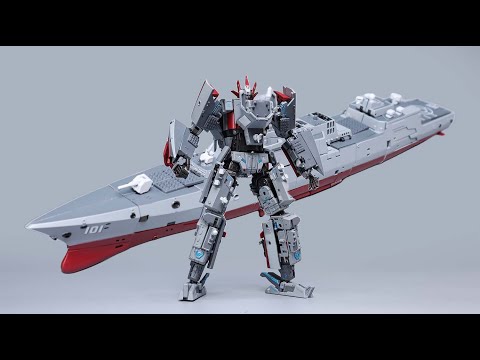 Battleship transformers！Toyseasy Type 055 Destroyer Renhai-Class Cruiser Xingtian Mecha stopmotion
