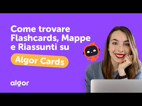 Algor Cards: crea mappe, flashcards, riassunti e quiz dai tuoi testi con l'AI - Algor Education