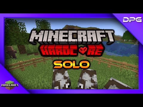DillanPlayzGamez - Had our first Harcore death - Starting new world - Minecraft solo hardcore world #2 - Lives:1
