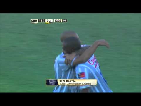 Gol de García. Godoy Cruz 1 - Olimpo 0. Fecha 8. Primera División 2016