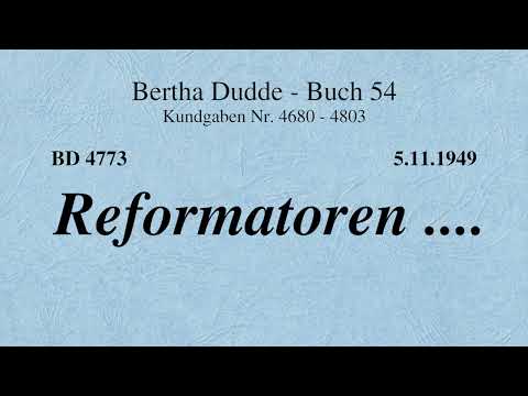 BD 4773 - REFORMATOREN ....