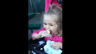 Kid drops his ice cream and loses his sh*t.  Then turns on his mom....