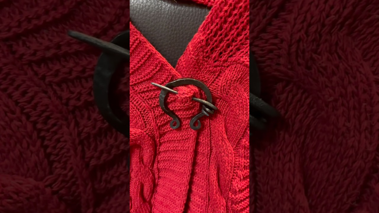 A small cloak pin #blacksmith #brooch #eldenring #melina #handforged #clothing #accessories #larp