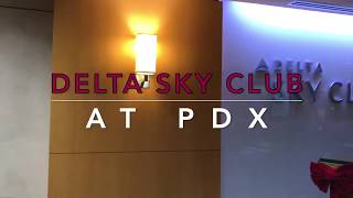 DELTA SKY CLUB at PDX　ポートランド国際空港内のデルタ航空ラウンジ