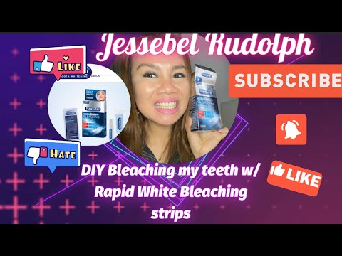 DIY Bleaching my Teeth with RAPID WHITE BLEACHING STRIPS