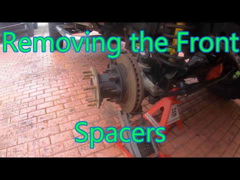 Removing the Dually Spacers from the Budget Mud Truck Front Axle (1997 Dodge Ram 3500)