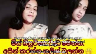 Panadura Balika Miss Beauty Sri Lanka private vide