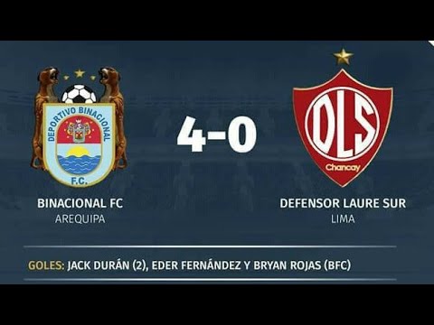Deportivo Binacional 4-0 Defensor Laure Sur COPA PERU