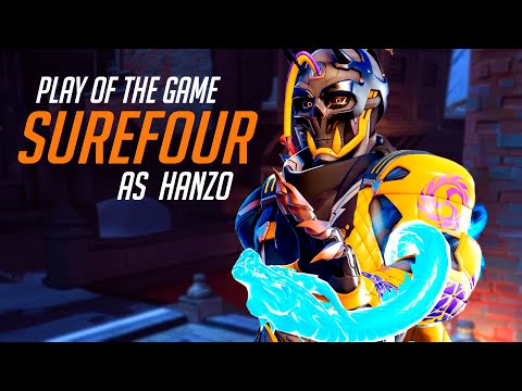 SUREFOUR is SHOWING HIS HANZO SKILL! [ OVERWATCH 2 SEASON 4 TOP 500 ]