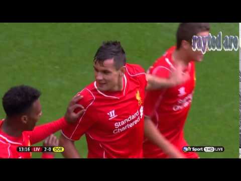 Dejan Lovren tells Daniel Sturridge to *F OFF" after scoring vs Dortmund.