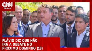 Vídeo: Flávio diz que não irá a debate da Band no próximo domingo (18) | HORA H