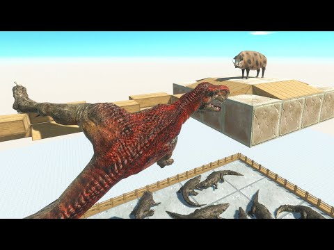 The TRAP of the glutton to the wood BRIDGE - Animal Revolt Battle Simulator