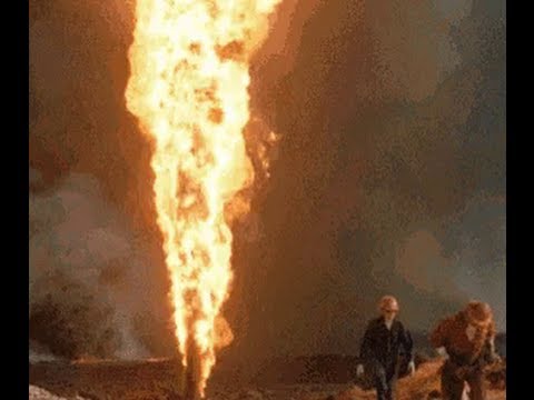 How to Lighting up an oil well - Crazy