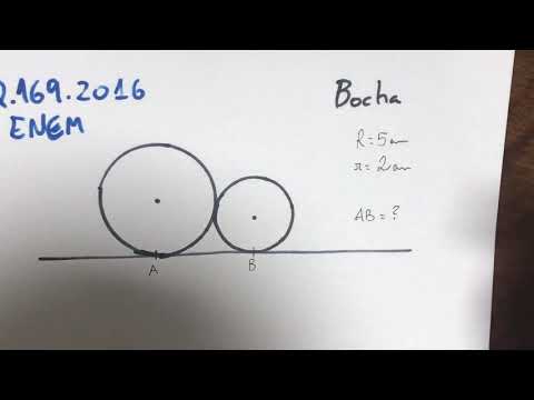 ENEM 2016 - Questão 169 P.Azul - BOCHA - Teorema de Pitágoras