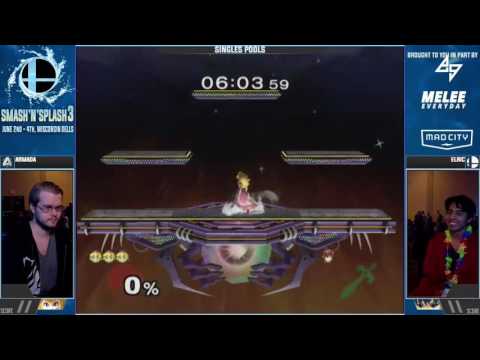 Smash 'N' Splash 3 - Armada (Peach) vs. Elric (Marth) - Round Robin Pools