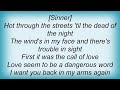 Sinner - Back In My Arms Lyrics