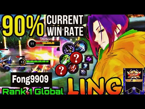 90% Current Win Rate Ling Rotation! Double Mvp Plays - Top 1 Global Ling by Fong9909 - MLBB