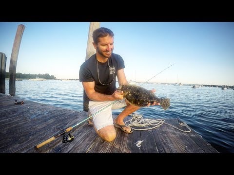 Fluke Fishing From Shore On Cape Cod (video preview)