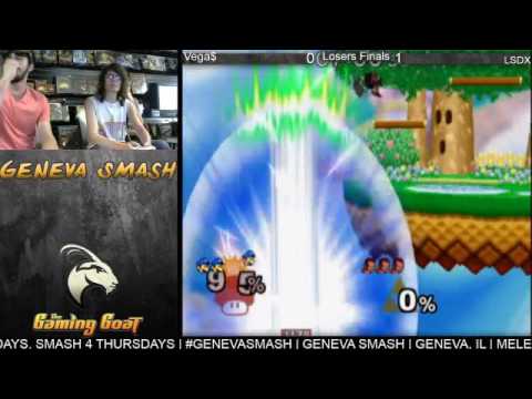 Geneva Smash 40 -Vega$ (Luigi) Vs. LSDX (Ganon) SSBM Loser's Semis