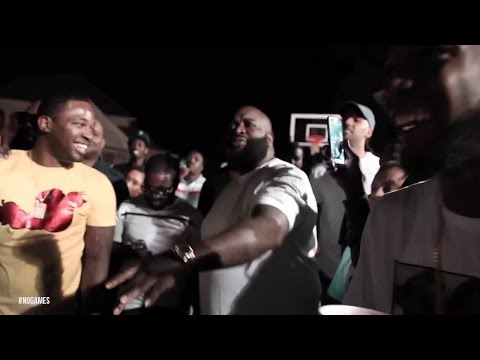 Rick Ross, Dj Khaled, Meek Mill & French Montana bet $120K on 5 basketball shots