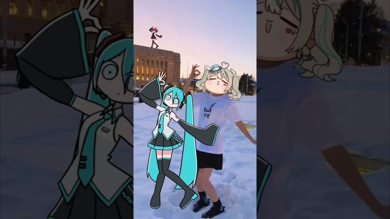 スプリットダンス in フィンランド🇫🇮with 天羽しろっぷ#vocaloid #初音ミク #重音テト