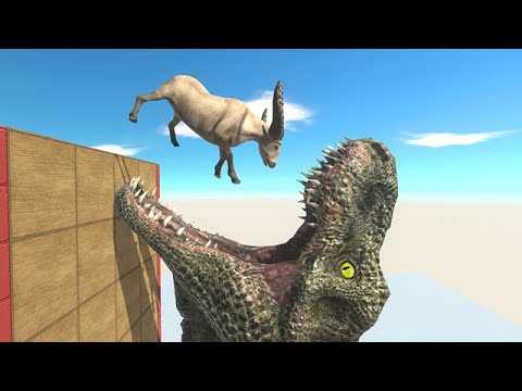 Jump Over T-Rex Mouth - Animal Revolt Battle Simulator