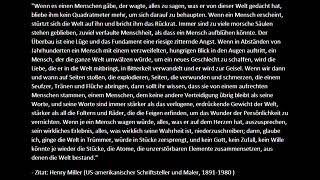 Henry Miller Zitat - Das Wunder der Persönlichkeit