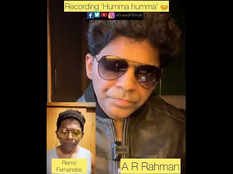 Recording Humma humma | A R Rahman and Remo fernandes mimicry | Sumedh Shinde