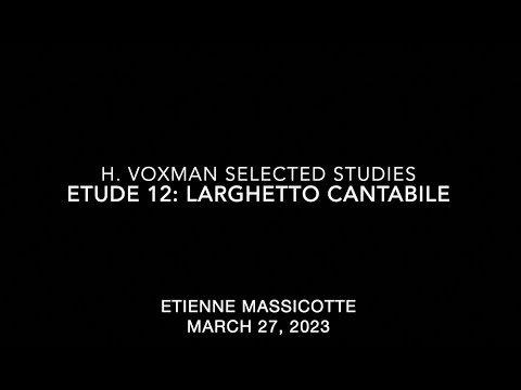 2024 OMEA All-State Trumpet Etude 1 - H. Voxman Pg. 12: Larghetto Cantabile