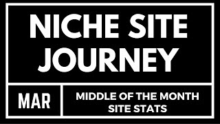 Niche Website Case Study: Halfway March 2016 Website Statistics - Episode 3